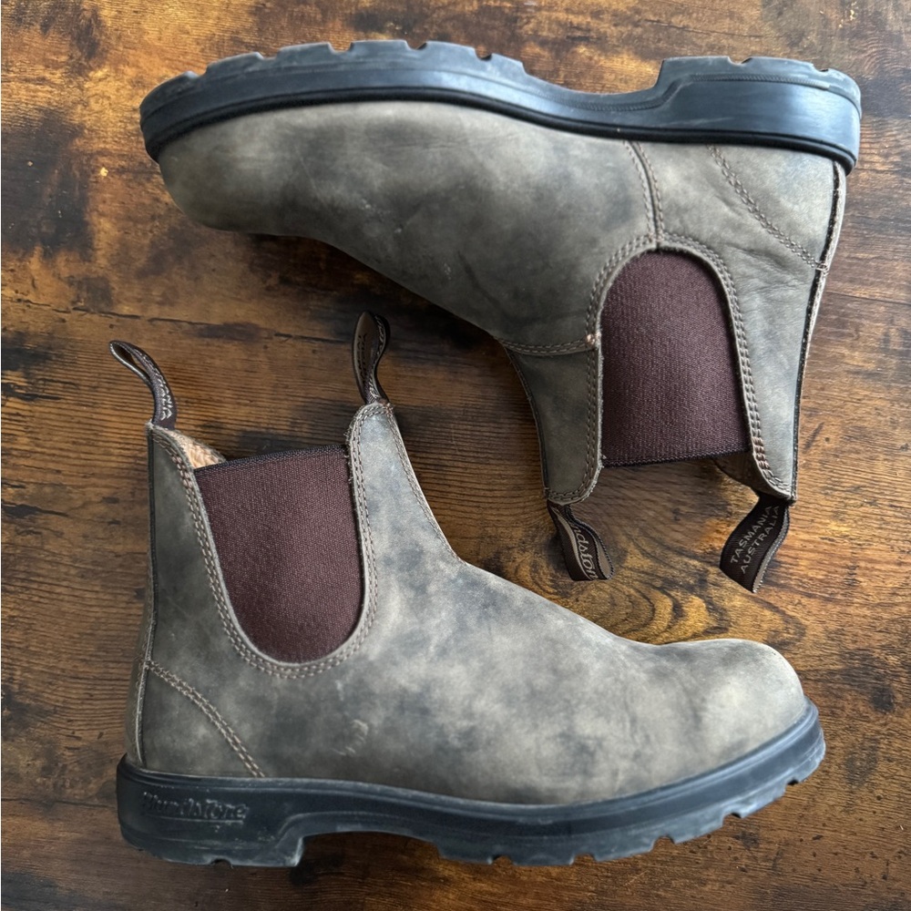 Blundstone 585 Rustic Brown Chelsea Boots - Size 8 men/10 women - Picture 4 of 6